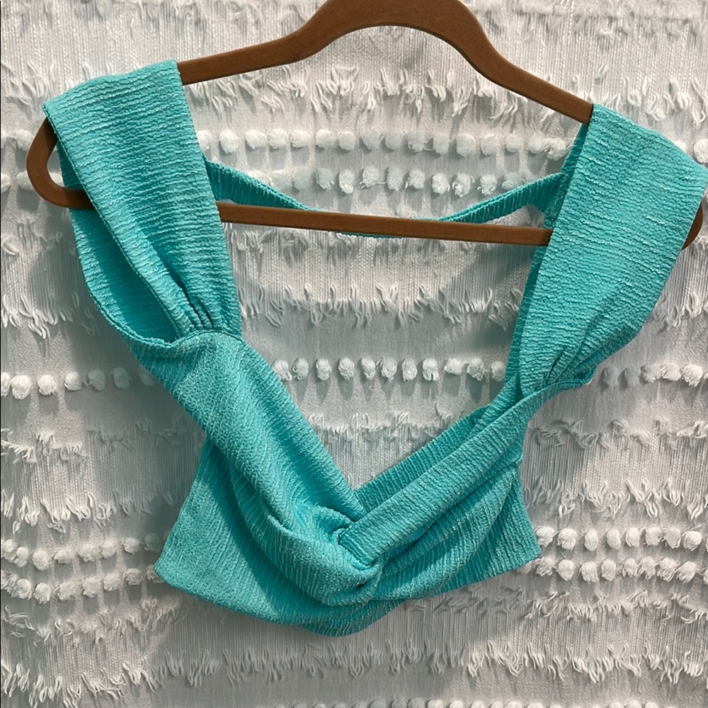 SHEIN Aqua Twist Front Tank Top